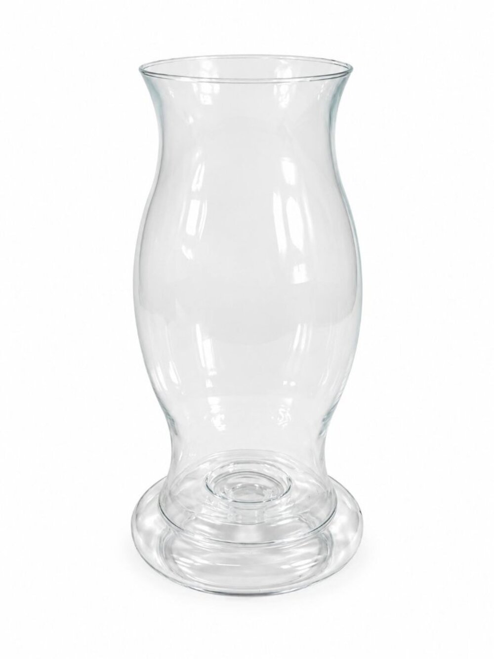 Candle Holder Hurricane Shade Dome Clear Glass 2 Piece Oil Lamp Vintage Home Tab